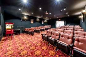 Theater room for seniors at Conservatory At Plano